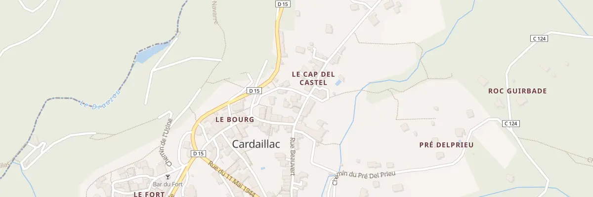 Plan du 5013 Rue du Cap Del Castel à Cardaillac