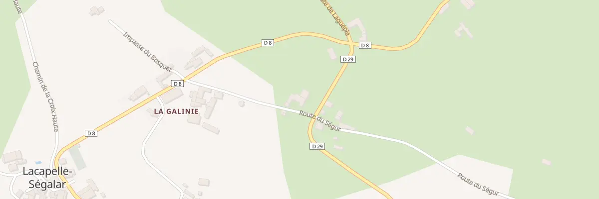 Plan du 5029 La Galinie à Lacapelle-Ségalar