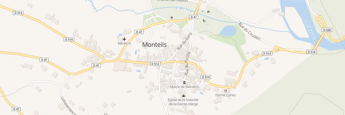 Plan du 5040 Monteils à Monteils