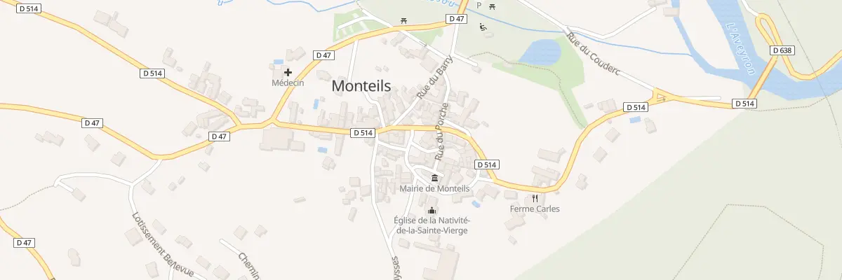 Plan du 5015 Monteils à Monteils