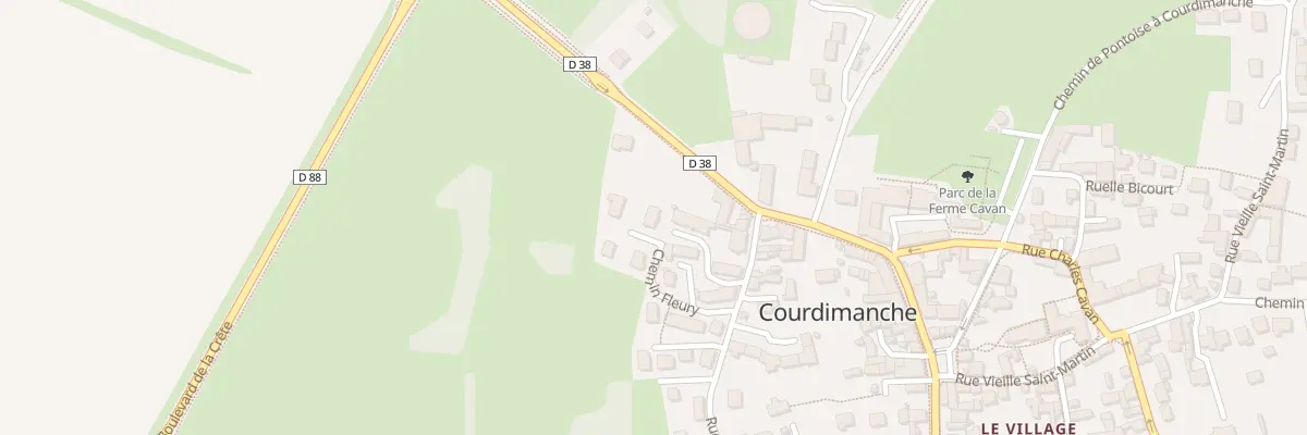 Plan du 1 Che Fleury à Courdimanche
