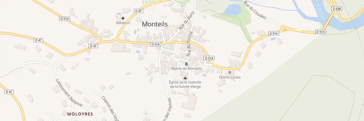Plan du 5007 Monteils à Monteils