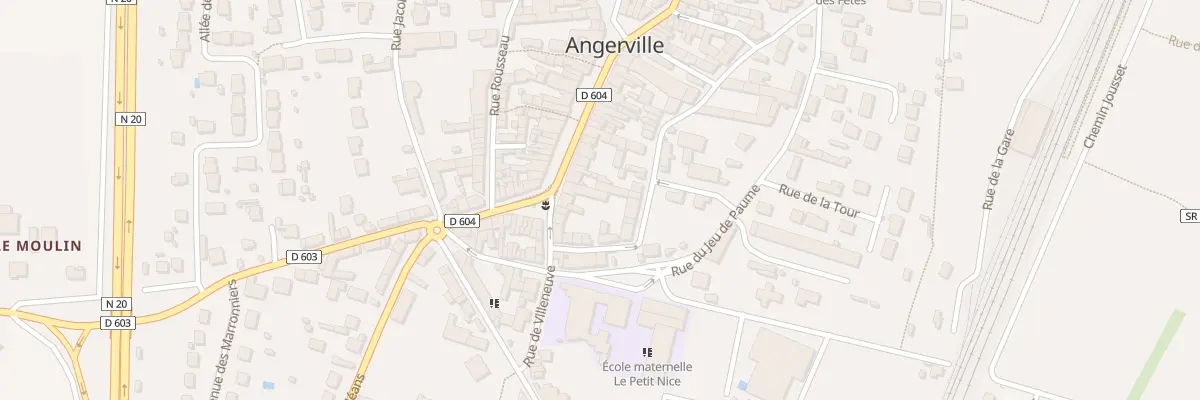 Plan du 103 Rue Nationale à Angerville