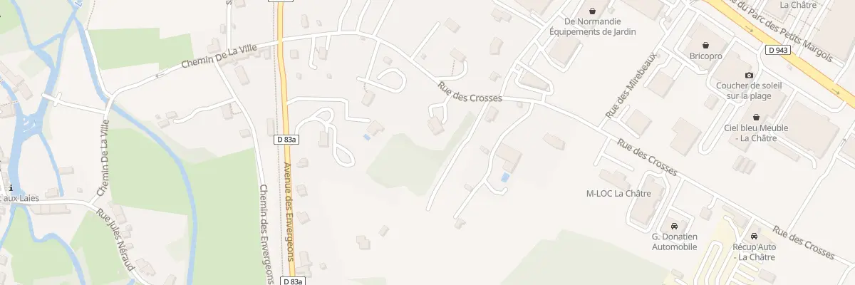 Plan du 10 Rue des Crosses à La Châtre