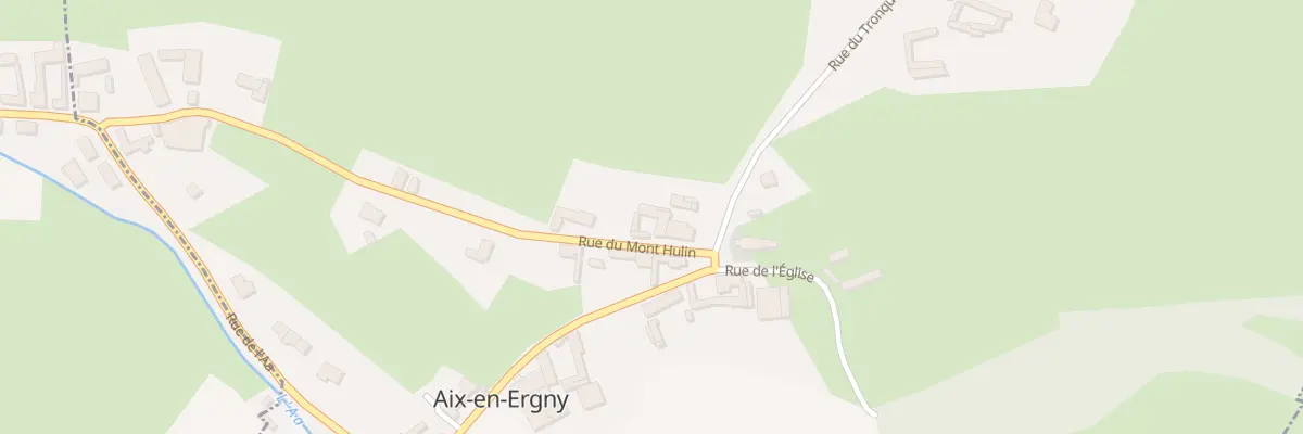 Plan du 421 Rue du Mont Hulin à Aix-en-Ergny