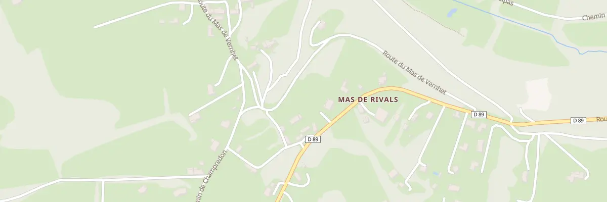 Plan du 9041 Le Mas de Rivals à Villefranche-de-Rouergue