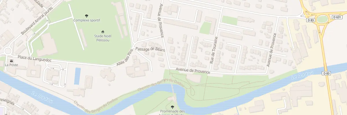 Plan du 9 Av de Provence à Graulhet