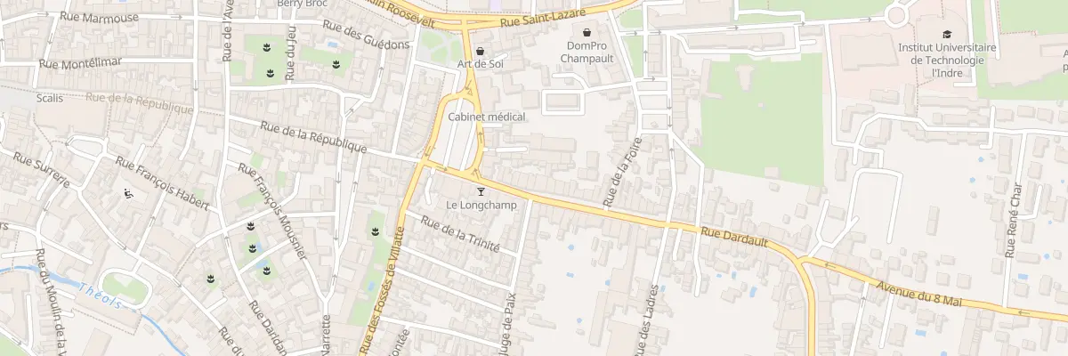 Plan du 9 Rue Dardault à Issoudun