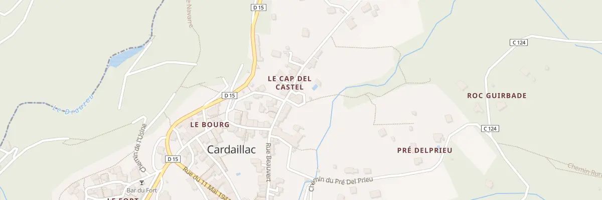 Plan du 6 Rue du Cap Del Castel à Camburat