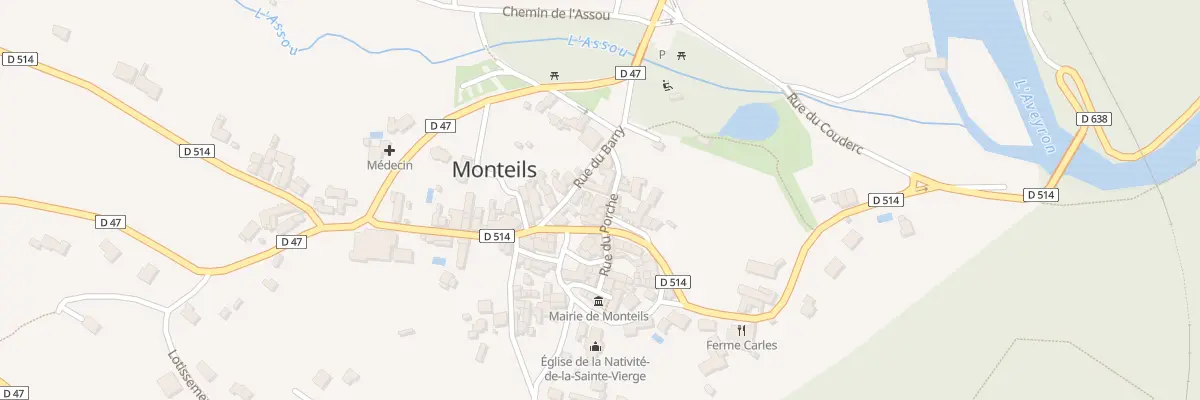 Plan du 5035 Monteils à Monteils