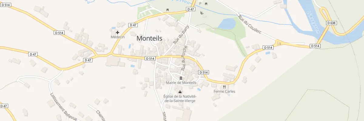 Plan du 5016 Monteils à Monteils