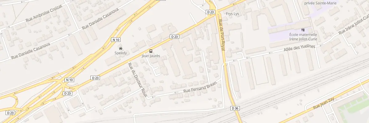 Plan du 83T Rue Jean Jaurès à Trappes