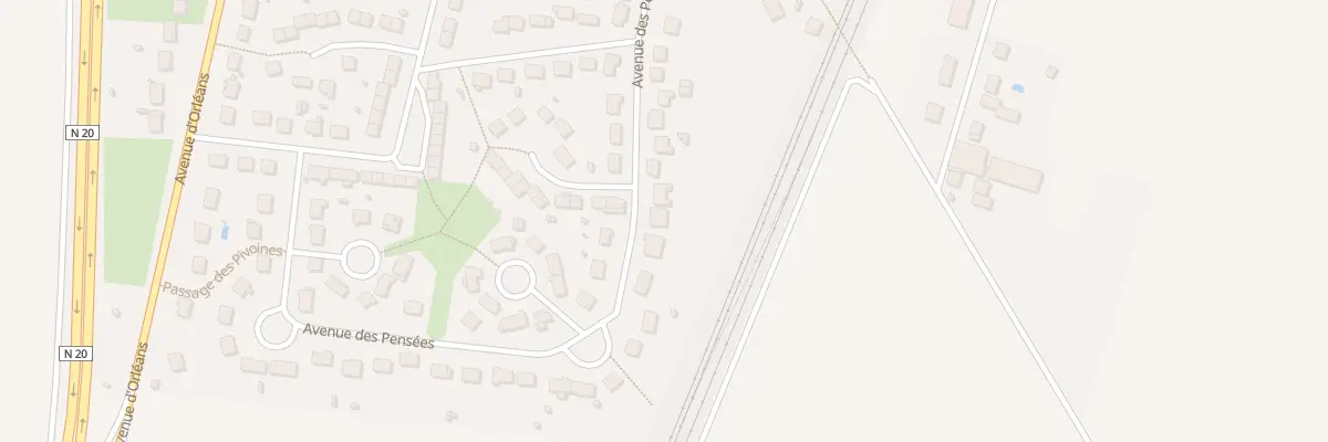 Plan du 21 Av des Pensées à Angerville