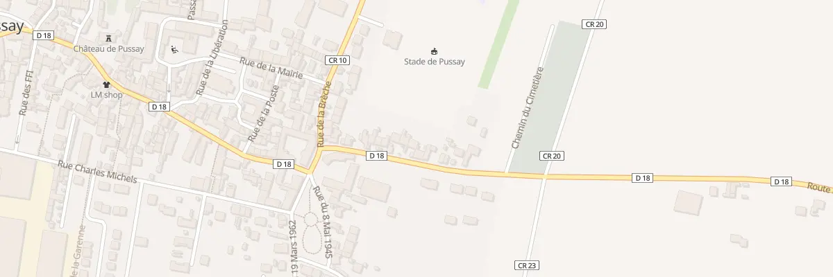 Plan du 19 Rte de Monnerville à Pussay