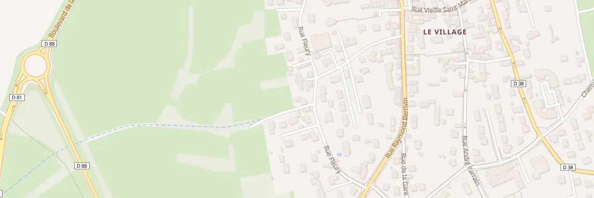 Plan du 34B Rue Fleury à Courdimanche