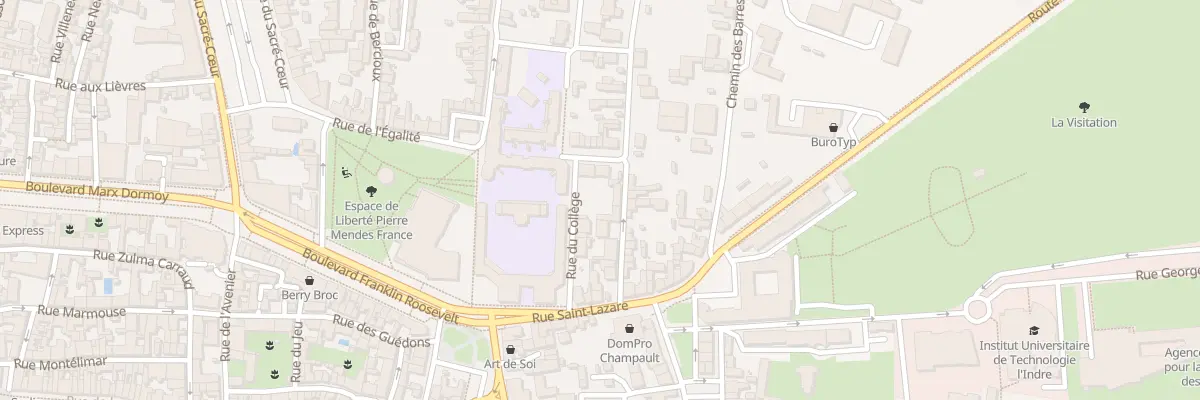 Plan du 16 Rue du Collége à Issoudun