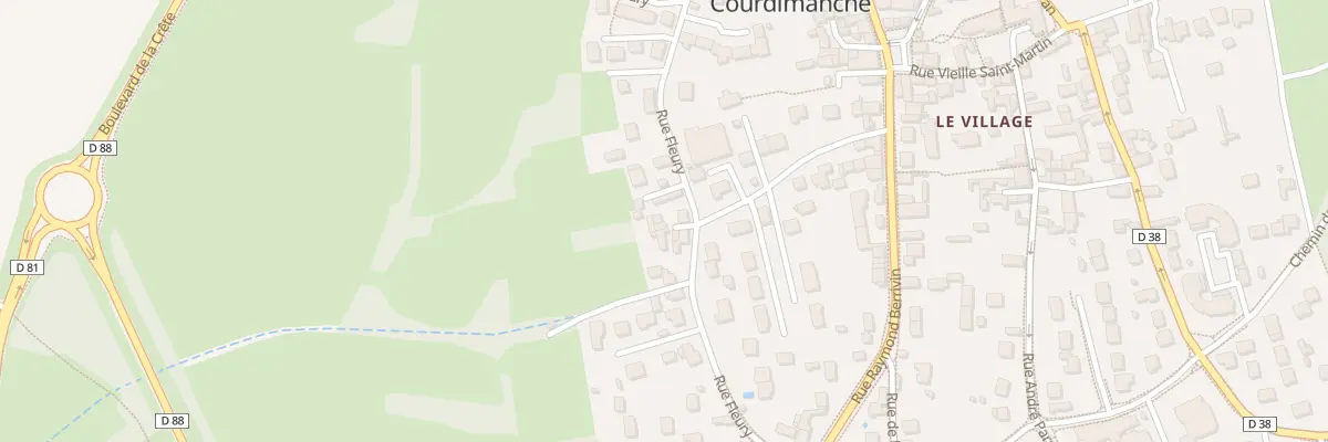 Plan du 28 Rue Fleury à Courdimanche