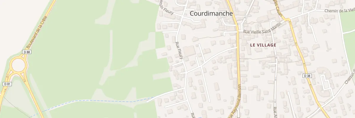 Plan du 18 Rue Fleury à Courdimanche