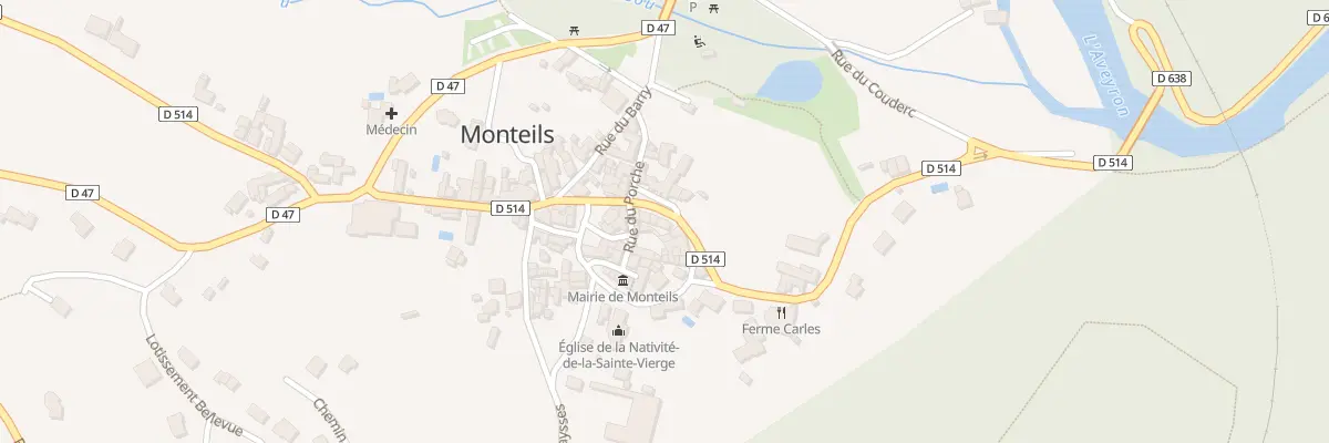 Plan du 5020 Monteils à Monteils
