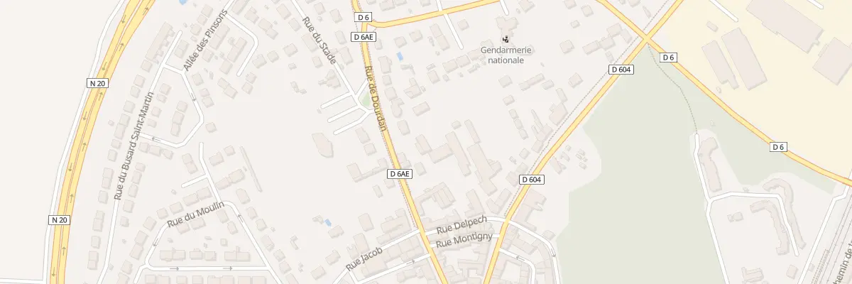 Plan du 22 Rue de Dourdan à Angerville
