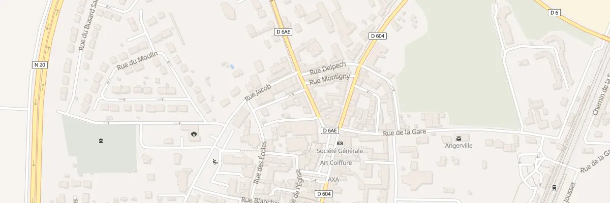 Plan du 9 Rue de Dourdan à Angerville