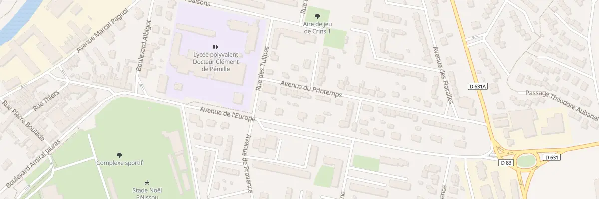 Plan du 8 Av du Printemps à Graulhet