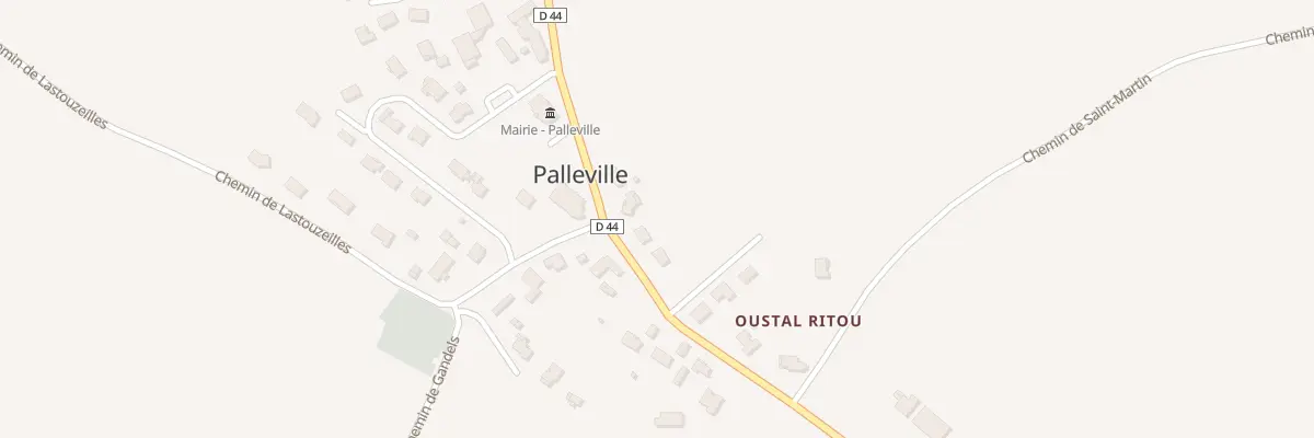 Plan du 1 Rue du Louvre à Palleville