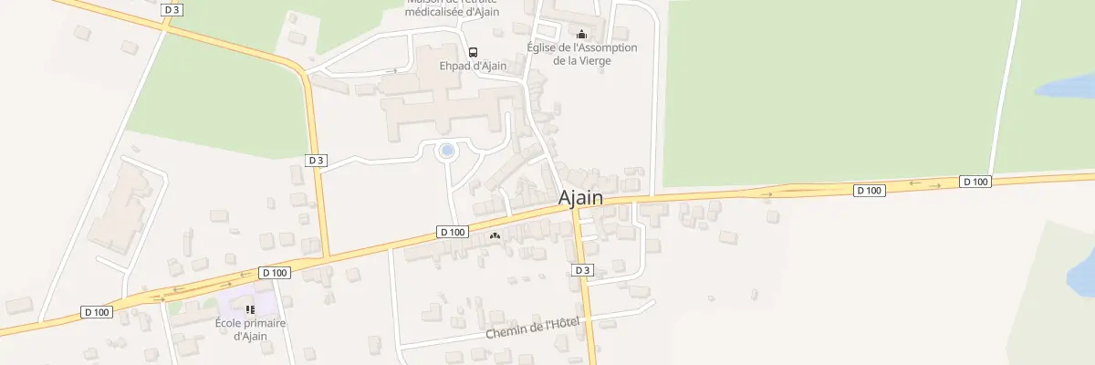 Plan du 3 Rue de l’Église à Ajain