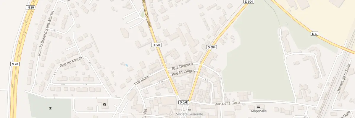 Plan du 22 Rue Delpech à Angerville