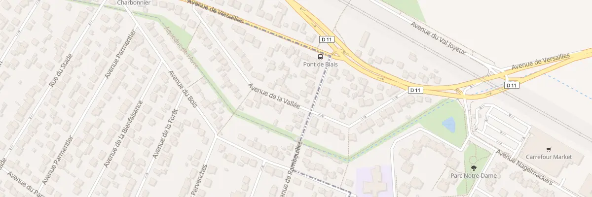 Plan du 25 Av de la Vallée aux Clayes-sous-Bois
