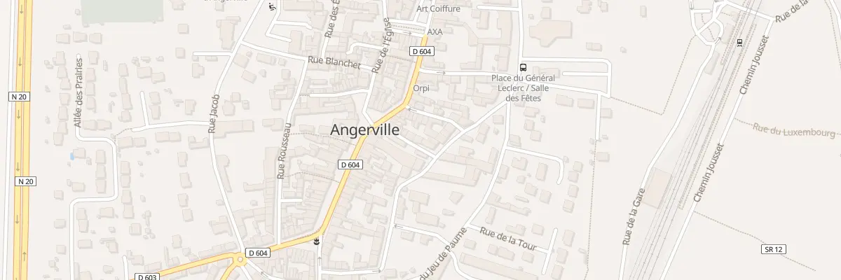 Plan du 5 Pas du Coulon à Angerville