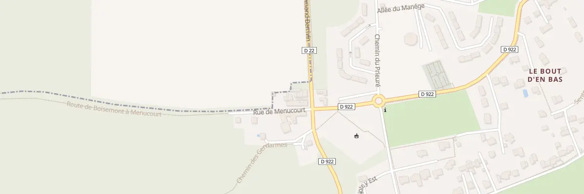 Plan du 1 Rue de Courdimanche à Boisemont
