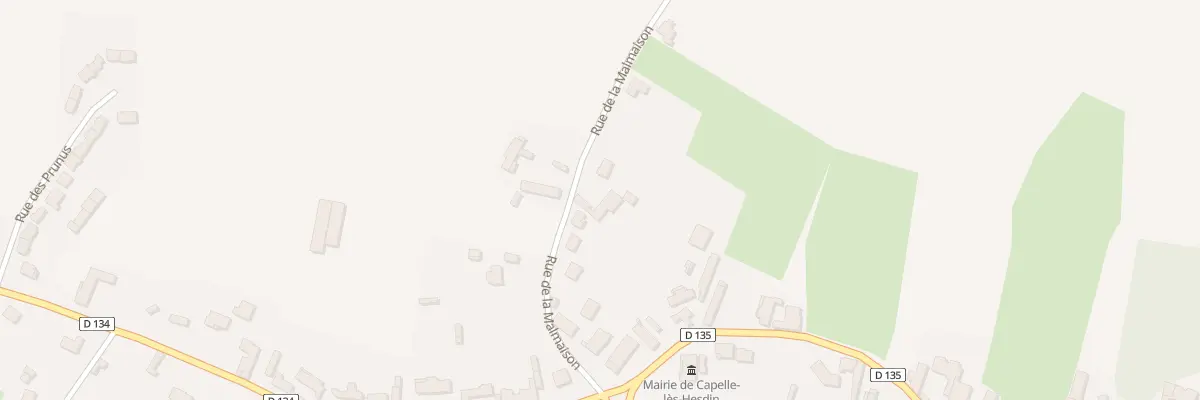 Plan du 184 Rue de la Malmaison à Capelle-lès-Hesdin