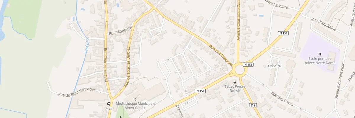 Plan du 22 Rue Neuve des Capucins à Issoudun