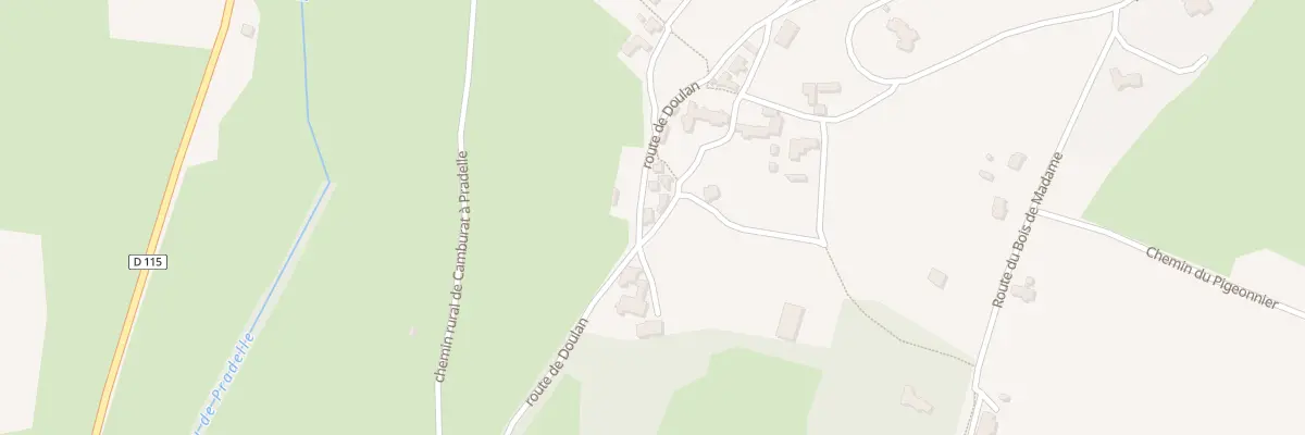 Plan du 25 Chem Malagorsse à Camburat