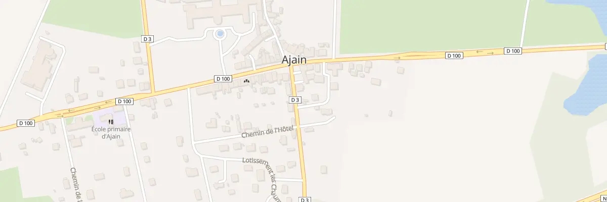 Plan du 3 Rte de Pionnat à Ajain
