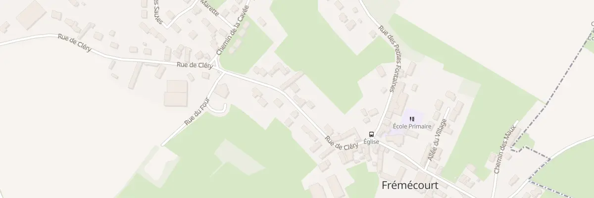 Plan du 44 Rue de Cléry à Frémécourt