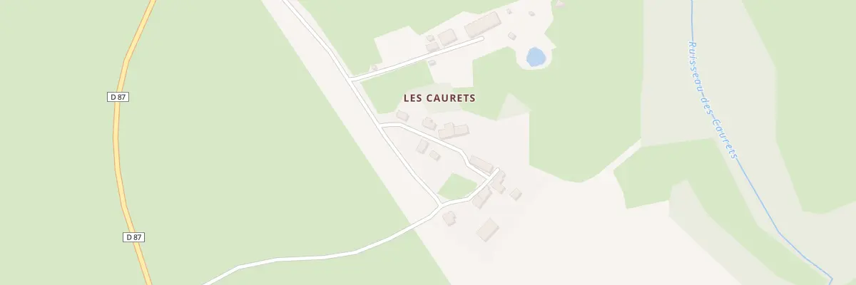 Plan du 3 Les Caurets à La Cellette