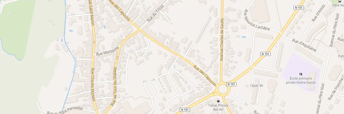 Plan du 4 Rue Neuve des Capucins à Issoudun