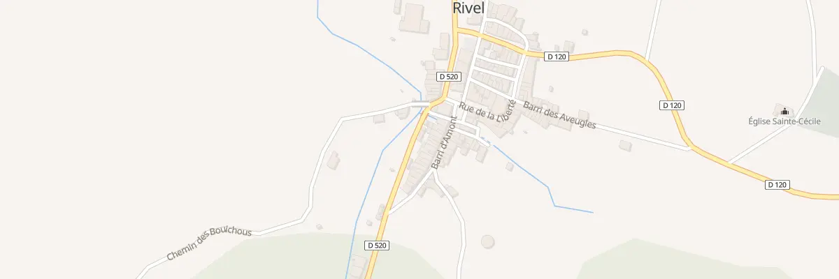 Plan du 43 Le Village à Rivel