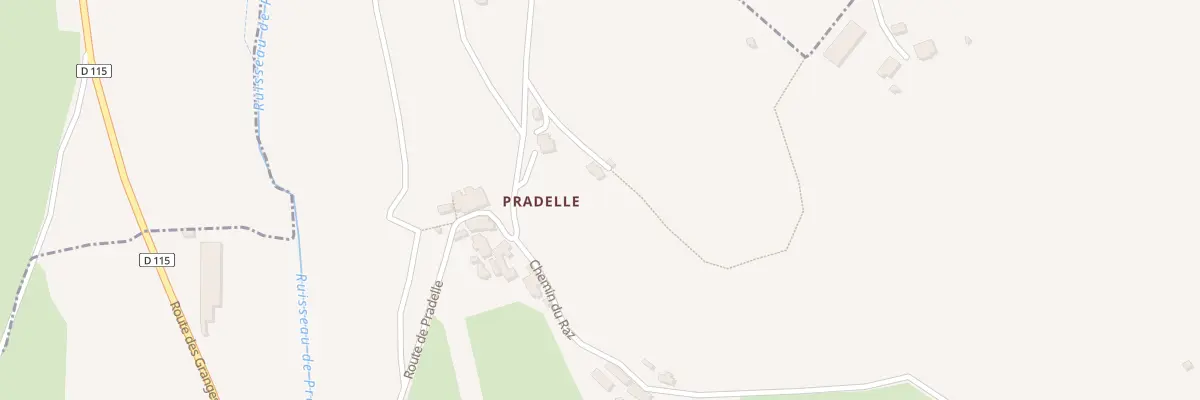 Plan du 1030F Pradelle à Camburat