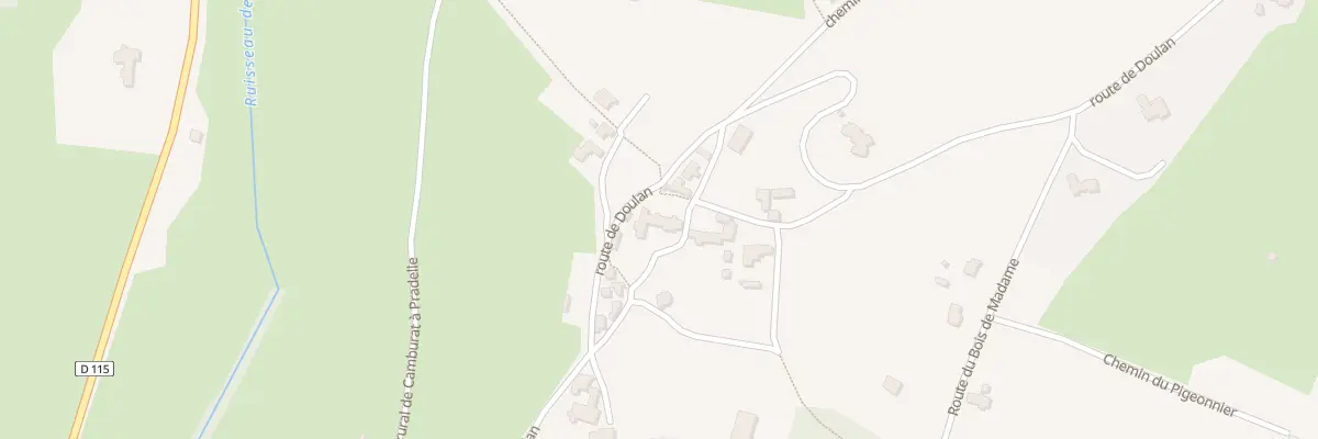 Plan du 93 Chem Malagorsse à Camburat