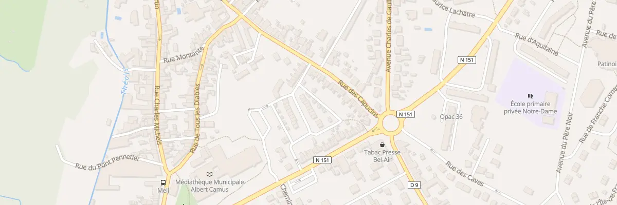 Plan du 5 Rue Neuve des Capucins à Issoudun