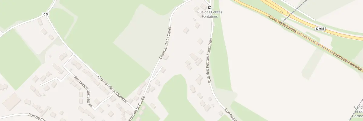 Plan du 23 Rue des Petites Fontaines à Frémécourt