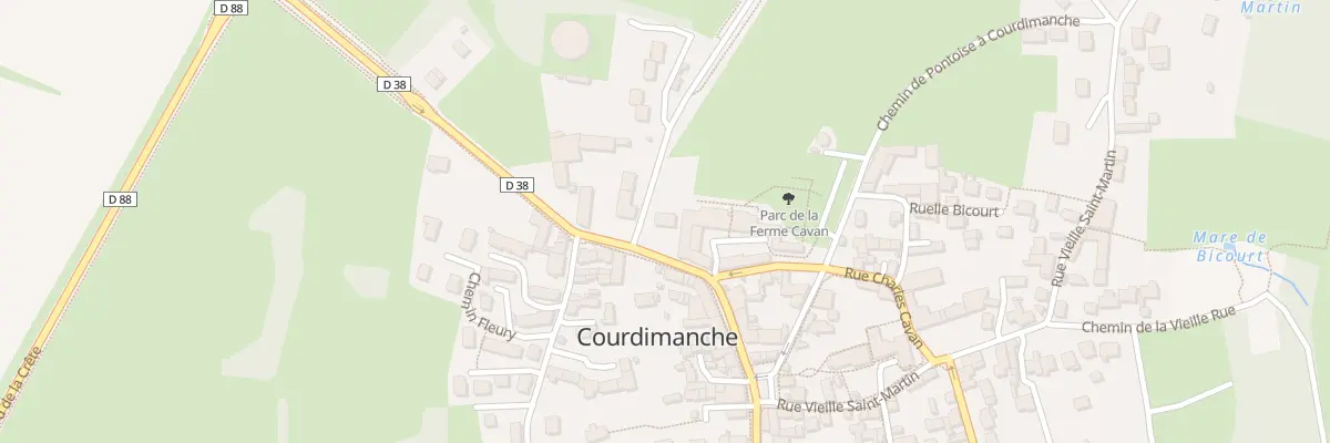 Plan du 1 Rue Raymond Berrivin à Courdimanche
