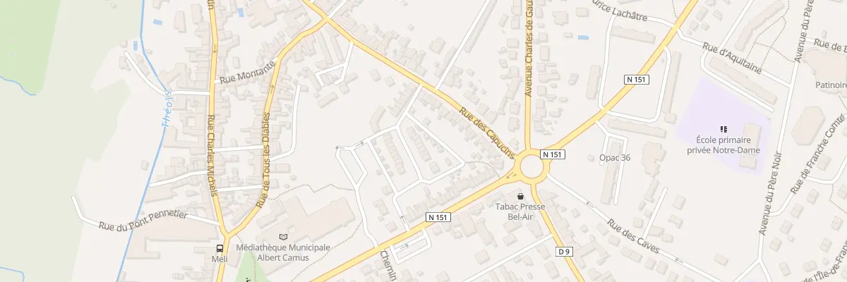 Plan du 7 Rue Neuve des Capucins à Issoudun