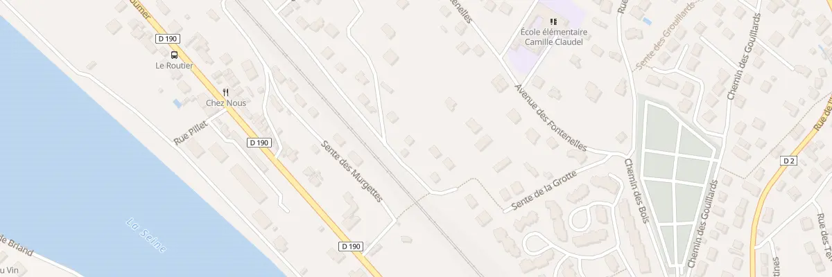 Plan du 16 Sen de la Grotte à Triel-sur-Seine