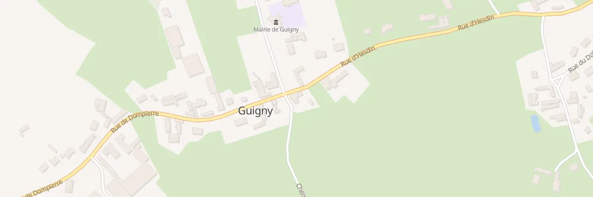 Plan du 2 Rue d’Hesdin à Guigny