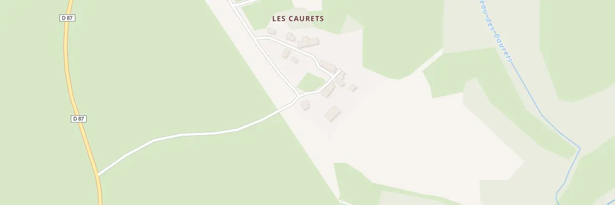 Plan du 6 Les Caurets à La Cellette