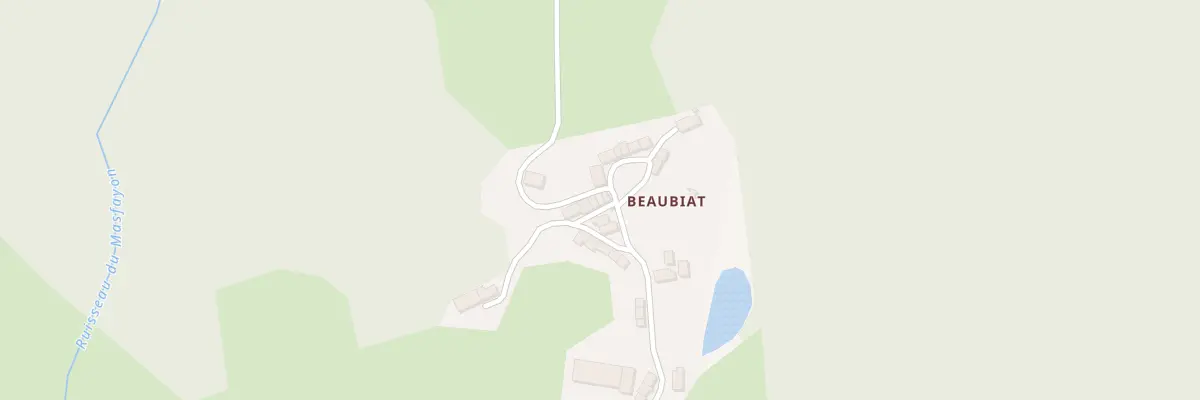 Plan du 14 Beaubiat à Banize